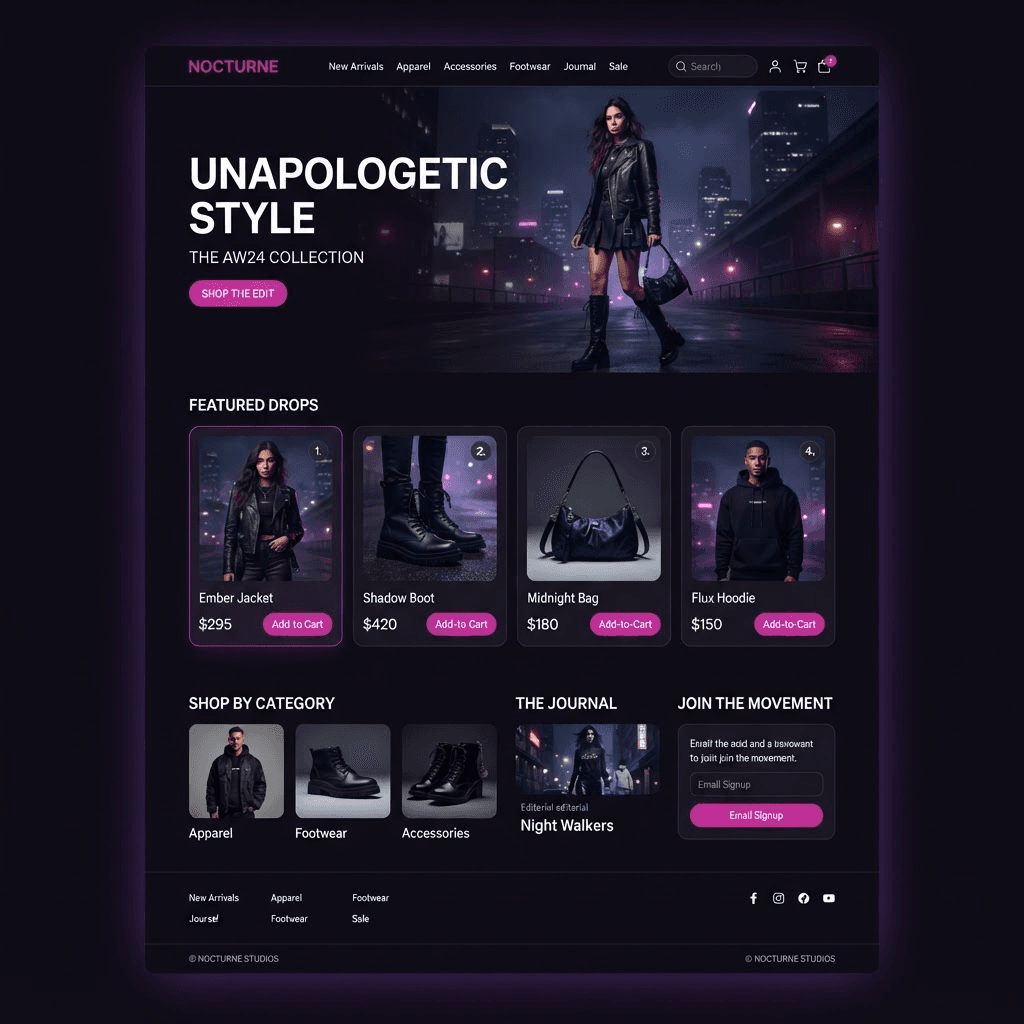 Mellow Mafia Storefront interface preview